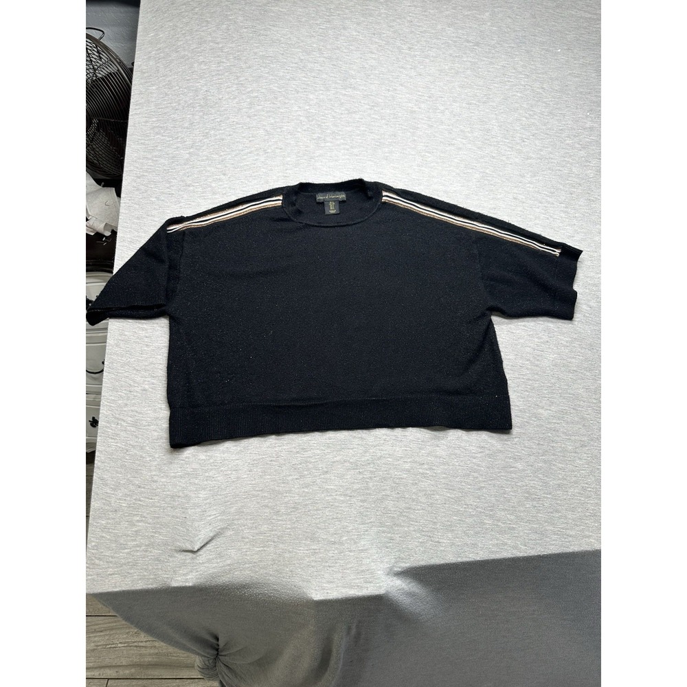 House of Harlow 1960 Black Cropped Top Sweater S